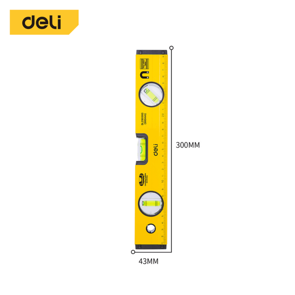 ไม้วัดระดับน้ำ DELI EDL290300-YL-01 30ซม. สีเหลือง_9